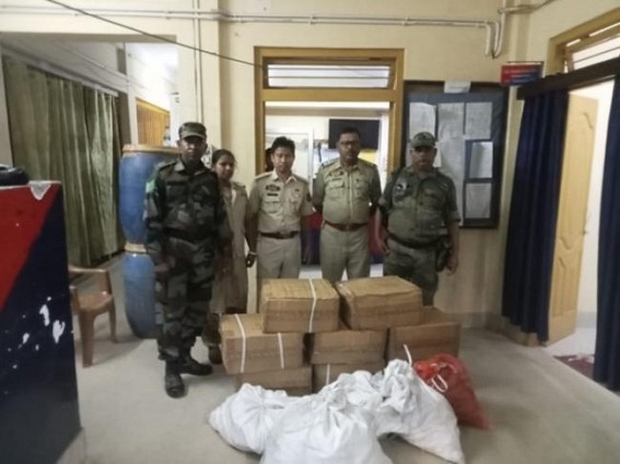 Police seized huge quantity of Drugs in Sonamura Police seized huge quantity of Drugs in Sonamura